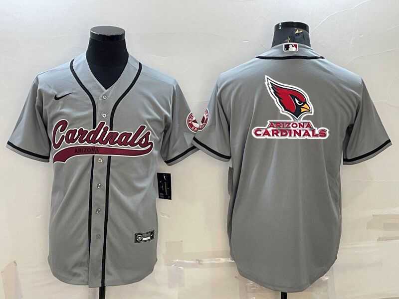 Men's Arizona Cardinals Grey Team Big Logo With Patch Cool Base Stitched Baseball Jersey,We sell and wholesale Men's Arizona Cardinals Grey Team Big Logo With Patch Cool Base Stitched Baseball Jersey on line form chian!